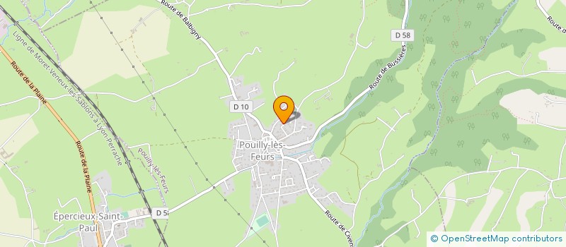 localisation de l'entreprise EDITRAIL  POUILLY-LES-FEURS