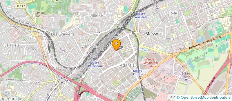 localisation de l'entreprise EDITRANSPORT à MASSY
