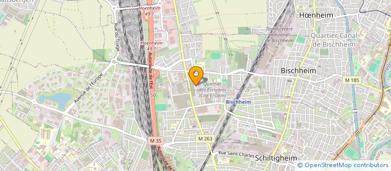 localisation de l'entreprise EDIVAR  BISCHHEIM