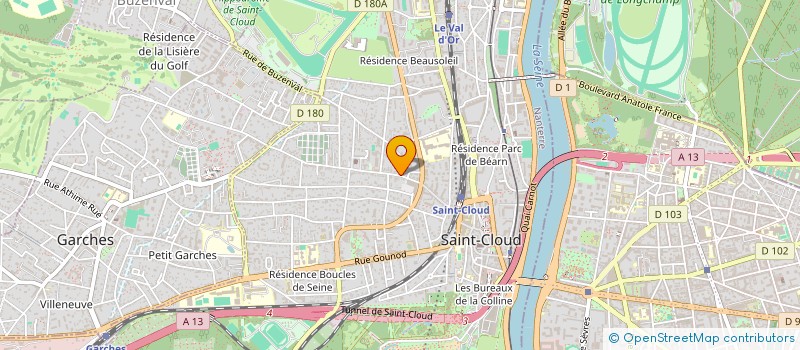 localisation de l'entreprise EDIVIN à SAINT-CLOUD