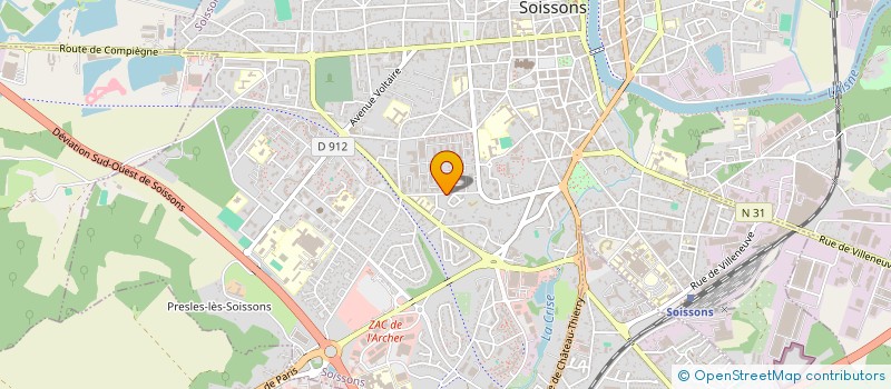 localisation de l'entreprise EDIXA à SOISSONS