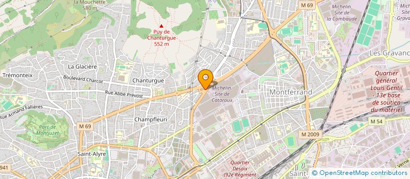 localisation de l'entreprise EDIZ  CLERMONT-FERRAND