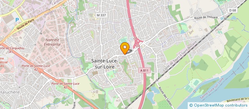 localisation de l'entreprise EDJ à CARQUEFOU
