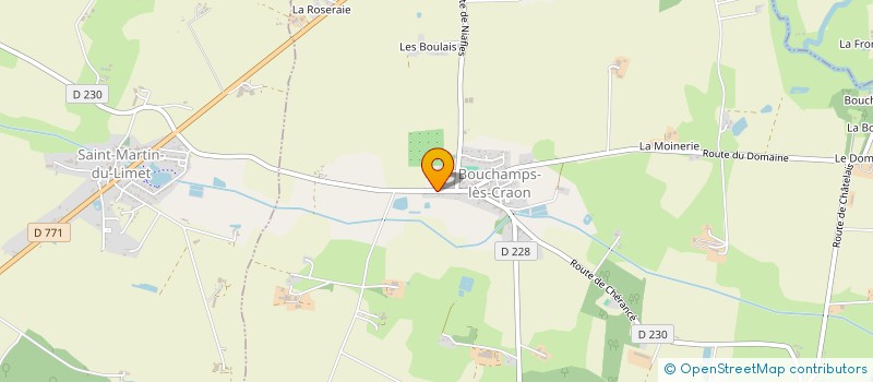 localisation de l'entreprise EDJ MAUSSION  BOUCHAMPS-LES-CRAON