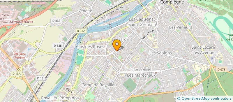 localisation de l'entreprise EDJECO  COMPIEGNE