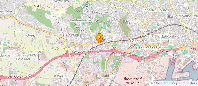 localisation de l'entreprise EDL CONSEIL  AUDIT  TOULON