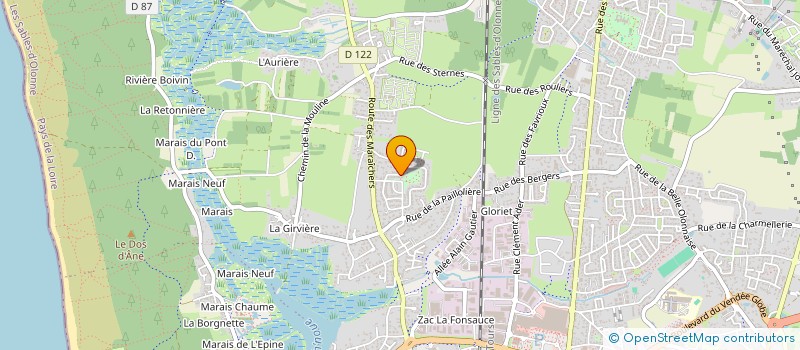 localisation de l'entreprise EDL DEVELOPPEMENT à LES SABLES D'OLONNE