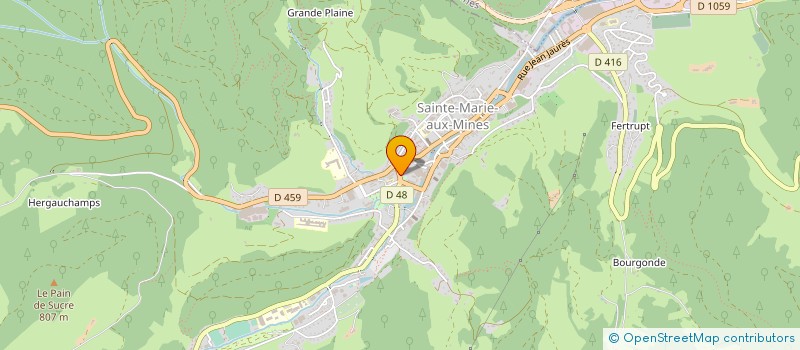 localisation de l'entreprise EDLER ET LEPAVEC à SAINTE-MARIE-AUX-MINES