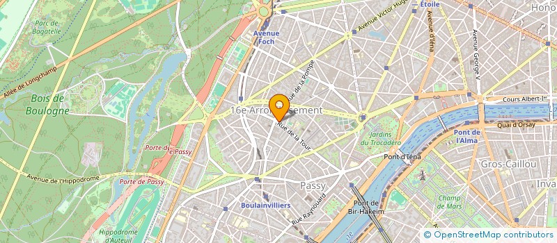 localisation de l'entreprise EDLF INVEST  PARIS