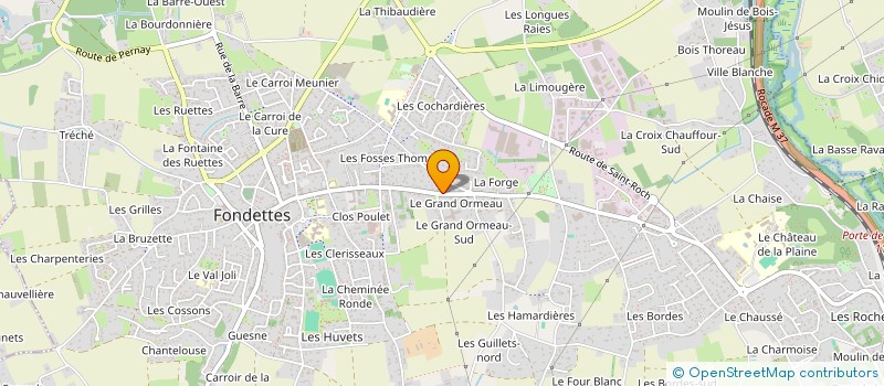localisation de l'entreprise EDLIVE à FONDETTES