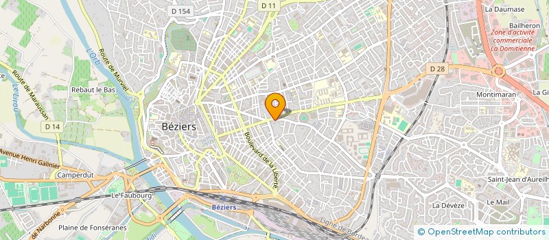 localisation de l'entreprise EDLO  BEZIERS
