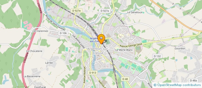 localisation de l'entreprise EDLOVISA à ARGENTON-SUR-CREUSE