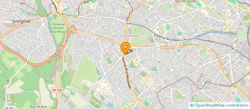 localisation de l'entreprise EDM 34 à MONTPELLIER