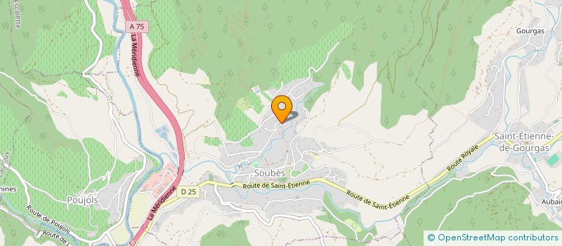 localisation de l'entreprise EDM  SOUBES