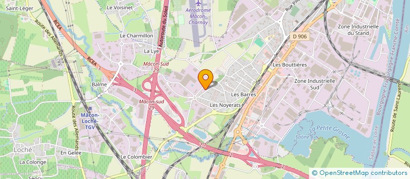 localisation de l'entreprise EDM à MACON