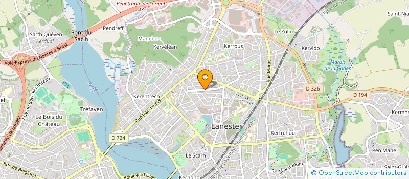 localisation de l'entreprise EDM  LANESTER