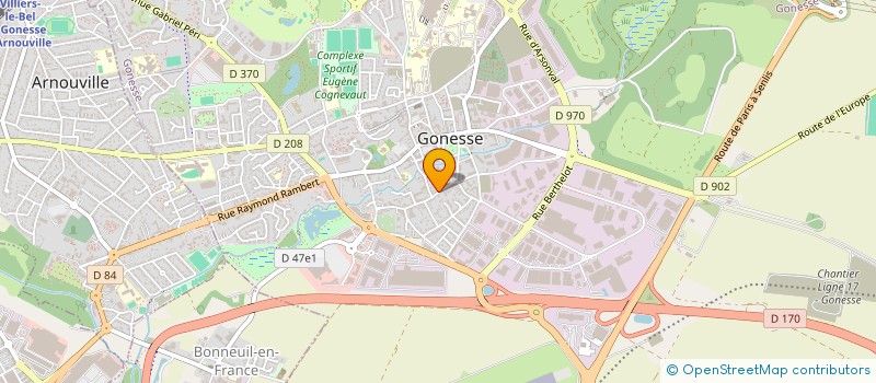 localisation de l'entreprise EDM CONSTRUCTION  GONESSE