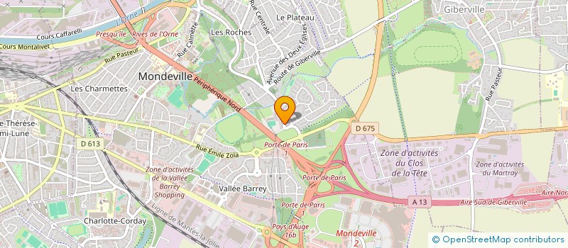 localisation de l'entreprise EDM ENERGIE DURABLE MAITRISEE à MONDEVILLE