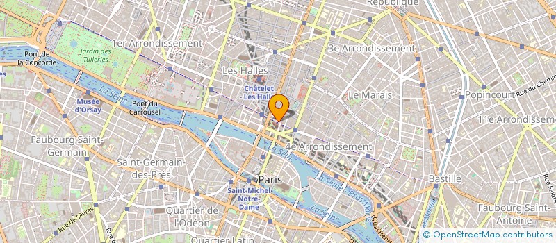 localisation de l'entreprise EDM PROJETS à PARIS
