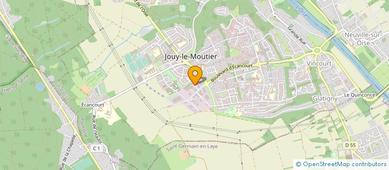 localisation de l'entreprise EDM SERVICE à JOUY-LE-MOUTIER