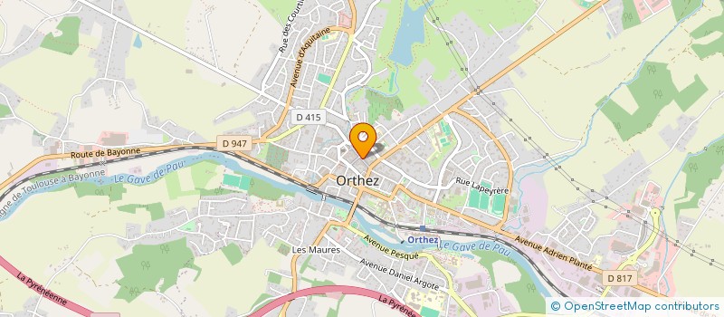 localisation de l'entreprise EDM STORE à ORTHEZ