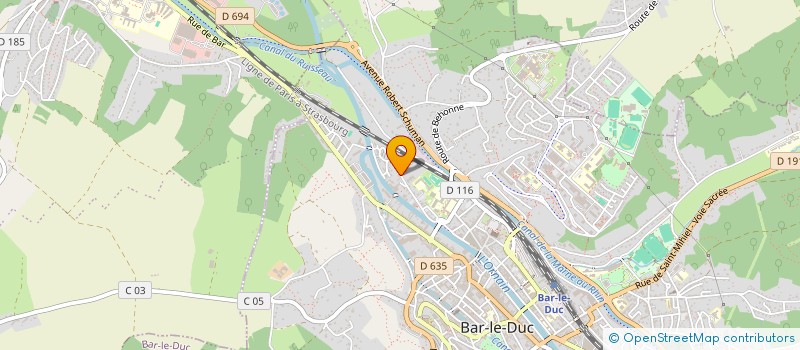 localisation de l'entreprise EDMA à BAR-LE-DUC