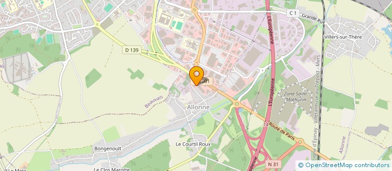 localisation de l'entreprise EDMADEP  ALLONNE