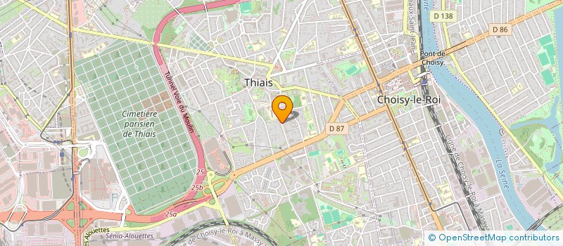 localisation de l'entreprise EDMAR  THIAIS