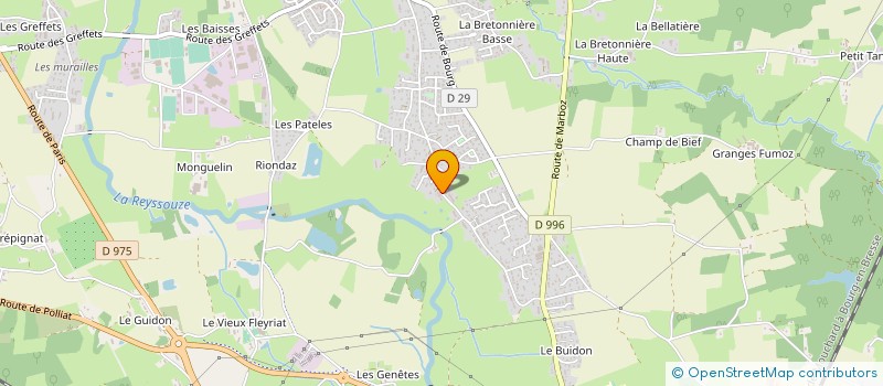 localisation de l'entreprise EDMC à VIRIAT