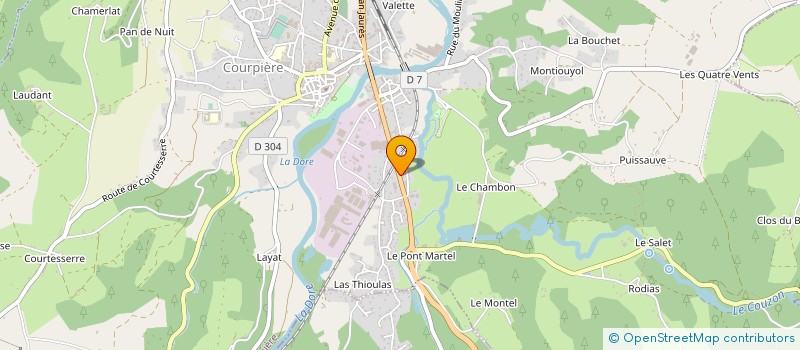 localisation de l'entreprise EDMC à COURPIERE