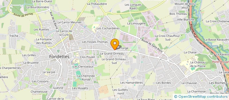 localisation de l'entreprise EDMEE COMMUNICATION  FONDETTES