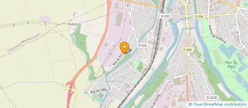 localisation de l'entreprise EDMF  VILLENOY