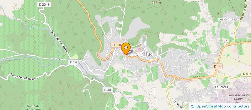 localisation de l'entreprise EDMIE  GRIMAUD