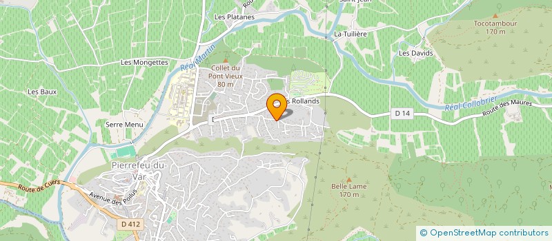 localisation de l'entreprise EDMOND  PIERREFEU-DU-VAR