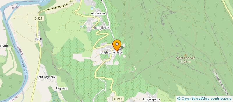 localisation de l'entreprise EDMOND JACQUIN ET FILS à JONGIEUX