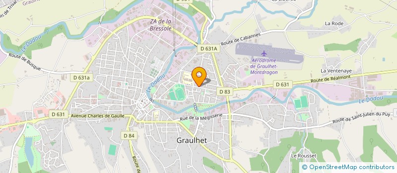 localisation de l'entreprise EDMOND ROUZIERES ET COMPAGNIE à GRAULHET