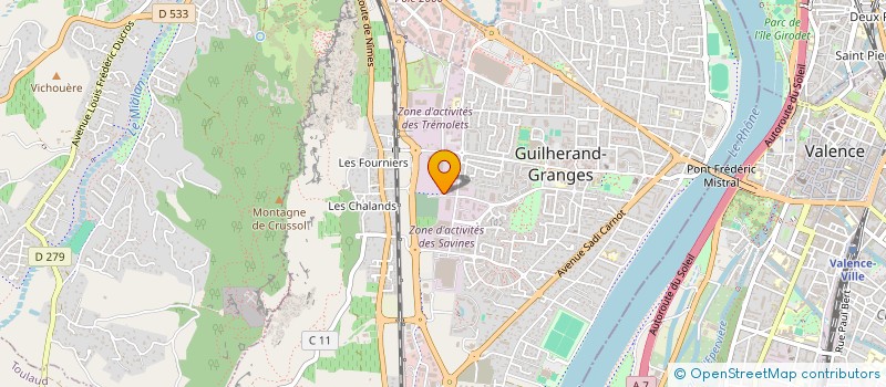 localisation de l'entreprise EDMOND VABRES PERE ET FILS  GUILHERAND-GRANGES