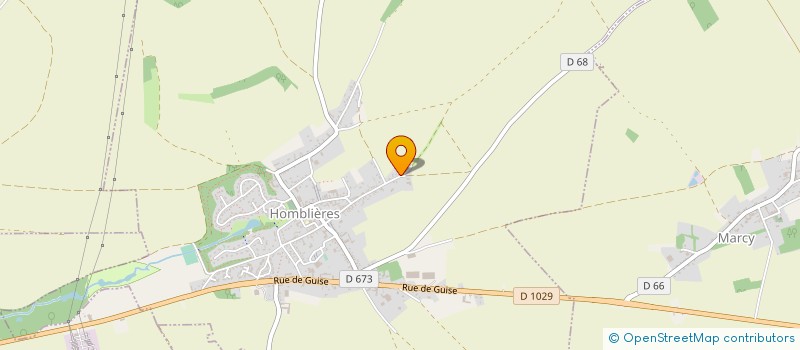 localisation de l'entreprise EDMS CLOTURES à HOMBLIERES