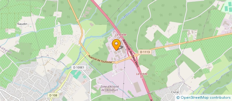 localisation de l'entreprise EDMT à SAINT MEDARD D'EYRANS