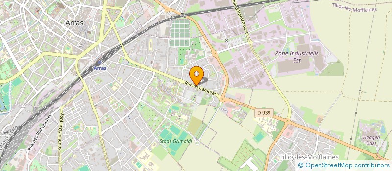 localisation de l'entreprise EDN INDUSTRIE à ARRAS