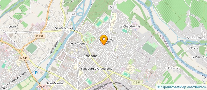localisation de l'entreprise EDN16 à COGNAC