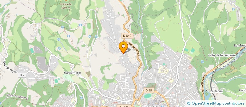 localisation de l'entreprise EDNA INVEST  FIGEAC