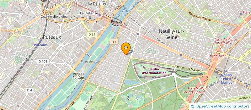 localisation de l'entreprise EDNAROMA à NEUILLY-SUR-SEINE