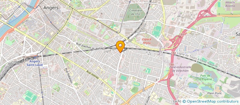 localisation de l'entreprise EDNOYERS à ANGERS