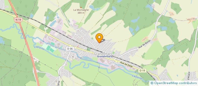 localisation de l'entreprise EDNS  GRANDVILLARS