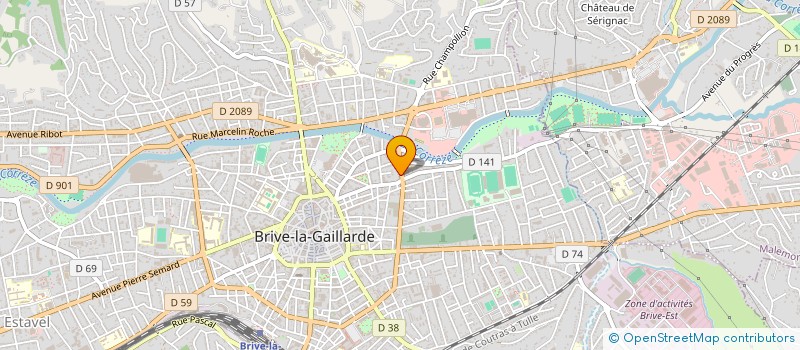 localisation de l'entreprise EDO  BRIVE-LA-GAILLARDE