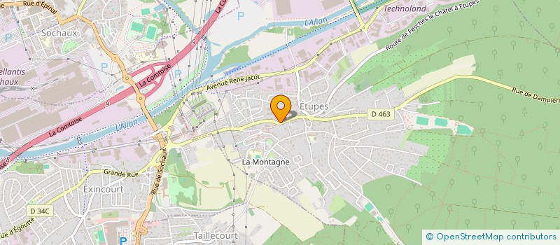 localisation de l'entreprise EDO  ETUPES