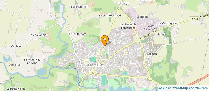 localisation de l'entreprise EDO STATE FORUM BRETAGNE  MORDELLES