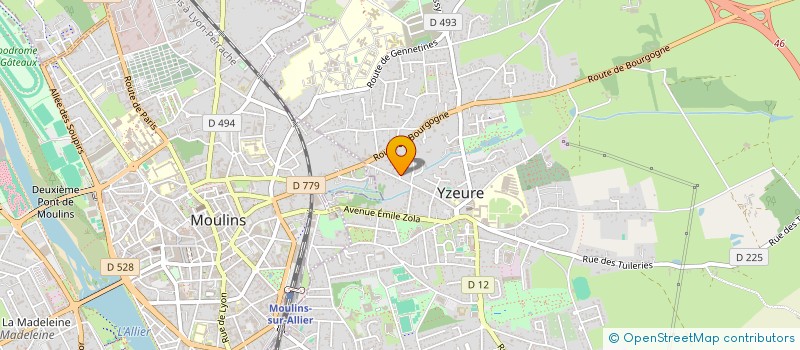 localisation de l'entreprise EDOFI  YZEURE