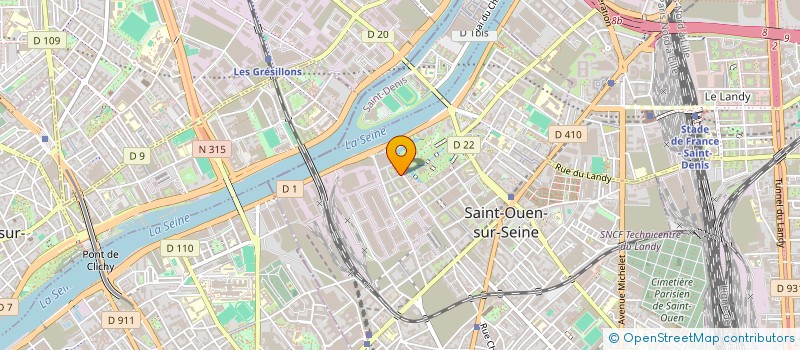 localisation de l'entreprise EDOGAWA à SAINT-OUEN-SUR-SEINE